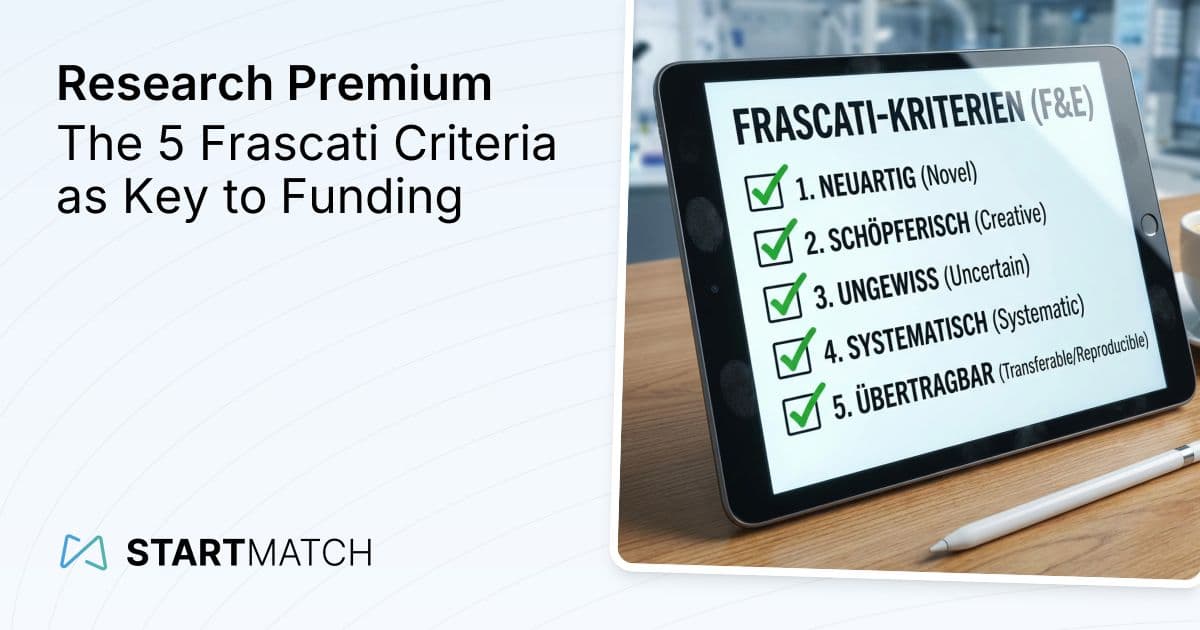 The 5 Frascati Criteria: The Key to the Research Premium
