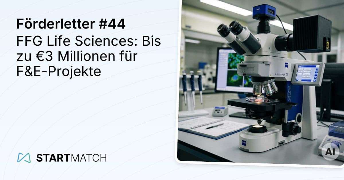 FFG Life Sciences: Bis zu €3 Millionen für F&E-Projekte